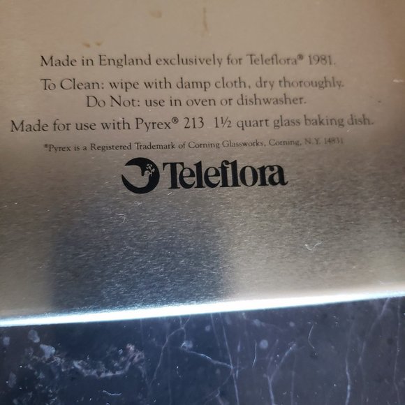 Pyrex telafori set loaf Casserole #218 dish & metal  carry w handles - Picture 3 of 11